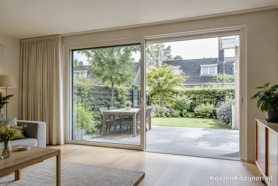 Schuifpui naar de tuin