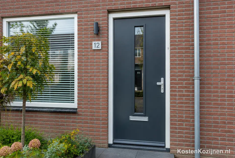 Nieuwe voordeur van een woning